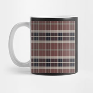 Grunge Aesthetic Ossian 2 Hand Drawn Textured Plaid Pattern Mug